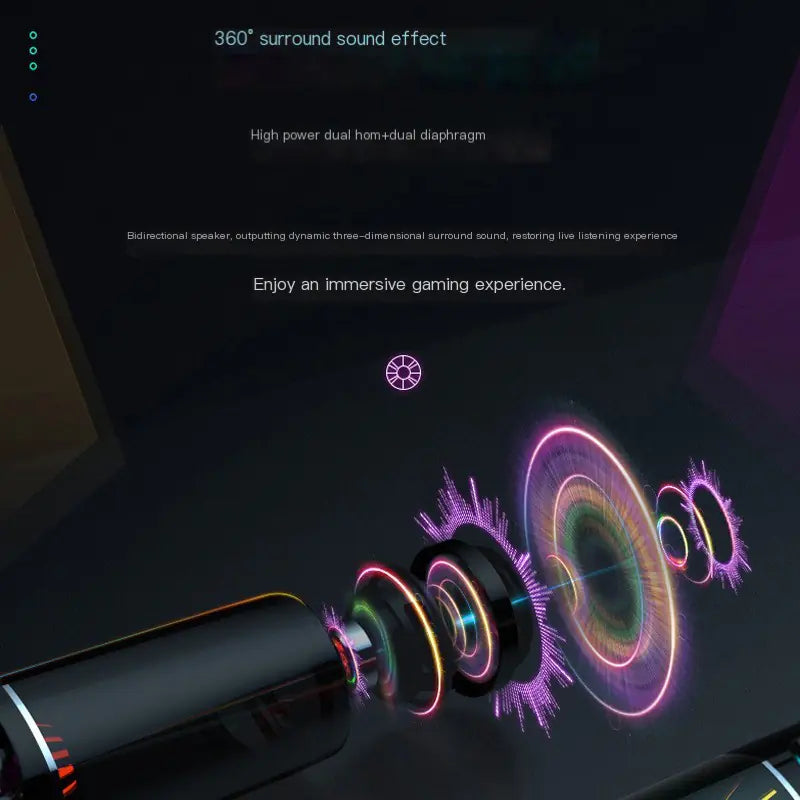 Soaiy SH19 Gaming Desktop Bluetooth Speakers (High Bass)